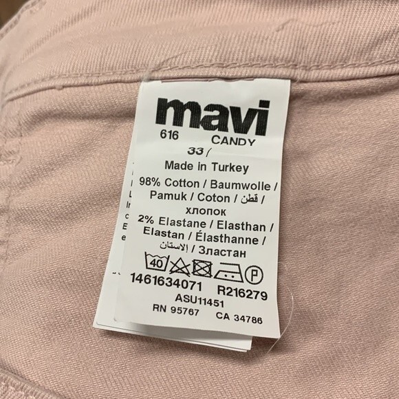 NWT Mavi | Candy Blush Front Pocket Raw Hem High Rise Shorts 33 - Picture 6 of 7
